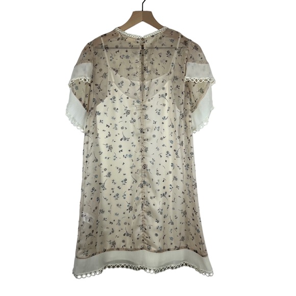 Stevie May Babydoll Dress Womens S 90s Floral Grunge Retro Cottagecore Chiffon - Picture 2 of 11